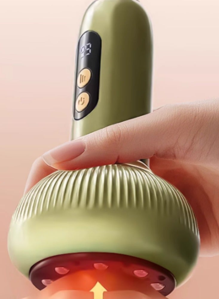 general Scraping And Cupping Machine, Electric Can Walking Device, Universal Meridian Brush, Massage And Scraping Tool For The Whole Body【 Rechargeable | Light Green 】