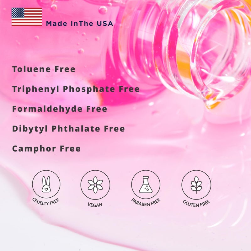 Perfect Formula Ruby Pink Gel Coat - Nail Strengthener, Keratin Nail Treatment, Gemstone Pink Gel Nail Polish - Nail Strengthener for Damaged Nails - Made In The USA .60 fl oz. - Image 2