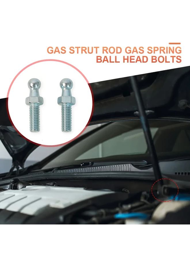 2pcs M6 Ball Head Screw Bolt Pin Joint Valve Cover Gas Pillar End Connector - Image 2