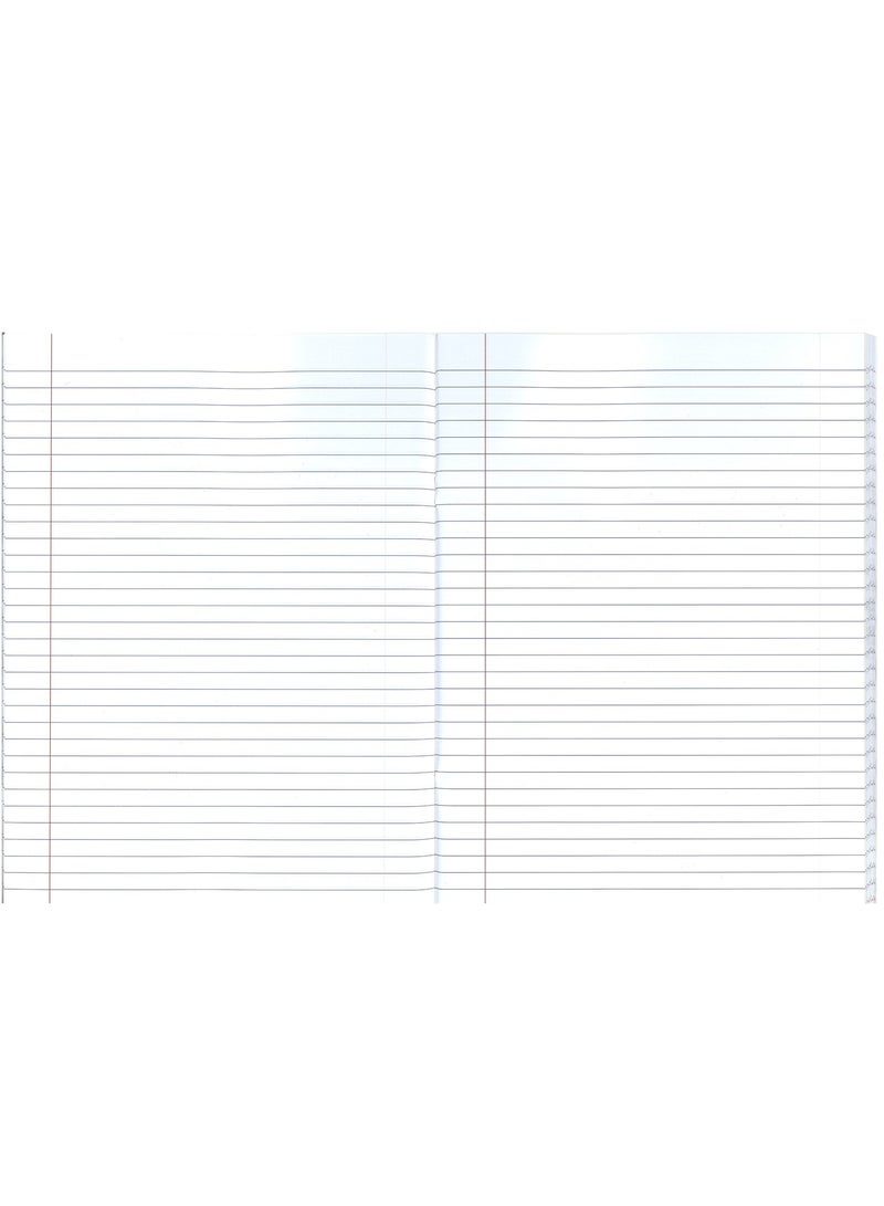 Sadaf دفتر ملاحظات بحجم A4، مسطر واحد، بهامش أيسر، 70 ورقة، ألوان متنوعة - Image 2