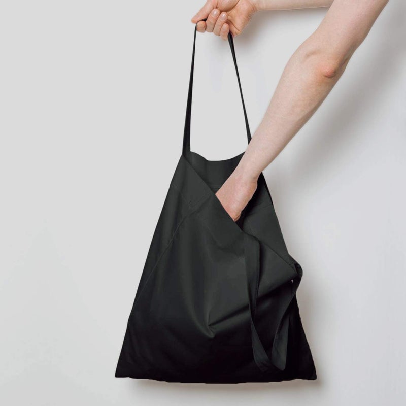 NPBAG 5 Pack 15'' X 16'' Black Cotton Tote Bags, Lightweight Blank Bulk Cloth bags with 1pc of PTFE Teflon Sheet - Image 2