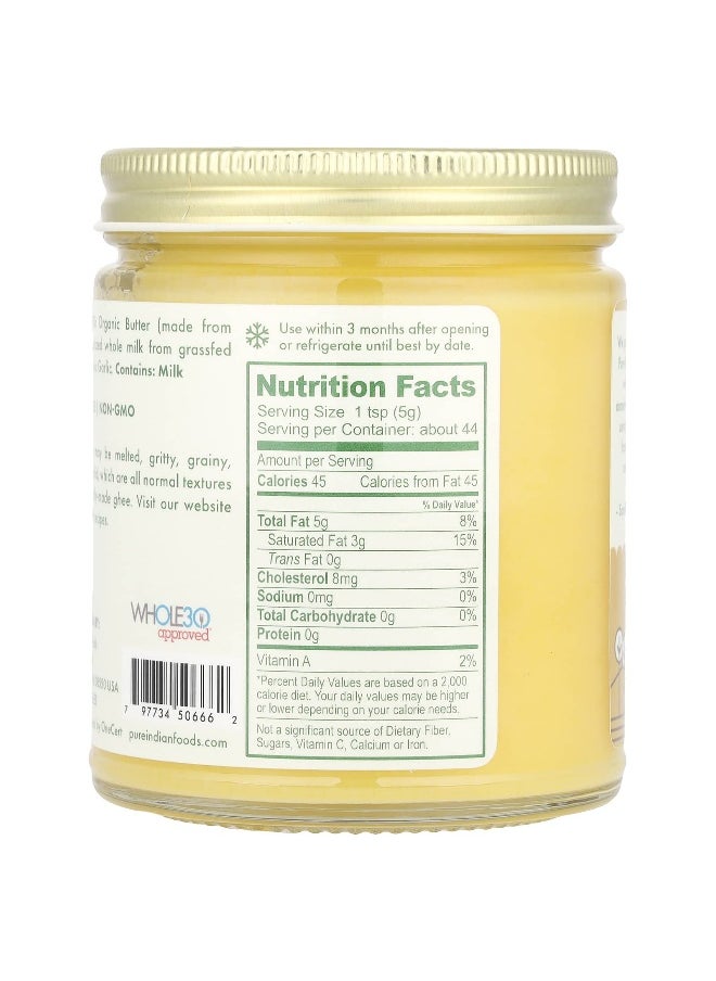 Pure Indian Foods Pure Indian Foods, Organic Grassfed Garlic Ghee, 7.8 oz (220 g)  - Image 2