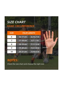 RATSAW Football Gloves Keep Goal Gloves Goalie Gloves Offers Excellent Protection With Abrasion Resistant Non Slip And Wrist Protection Size 8  - Image 3
