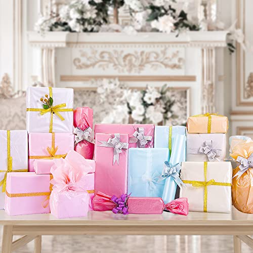 Larcenciel 60 Sheets Tissue Paper, 6 Metallic Colors Tissue Paper for Gift Bags and Wrapping, Glitter Wrapping Tissue Paper Bulk, Gift Wraps for Holiday, Birthday, Party Decor, Weddings, Baby Shower - Image 4