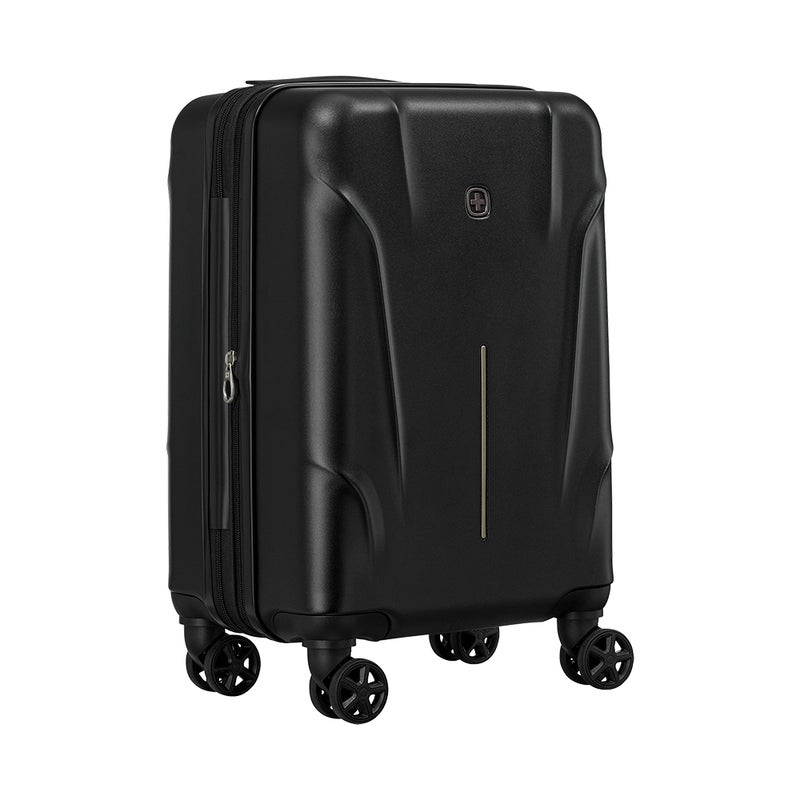 Wenger Ryon 54cm Hard Cabin Luggage with Double Spinner Wheels, Lightweight Expandable Design & TSA Lock - Black - Image 4