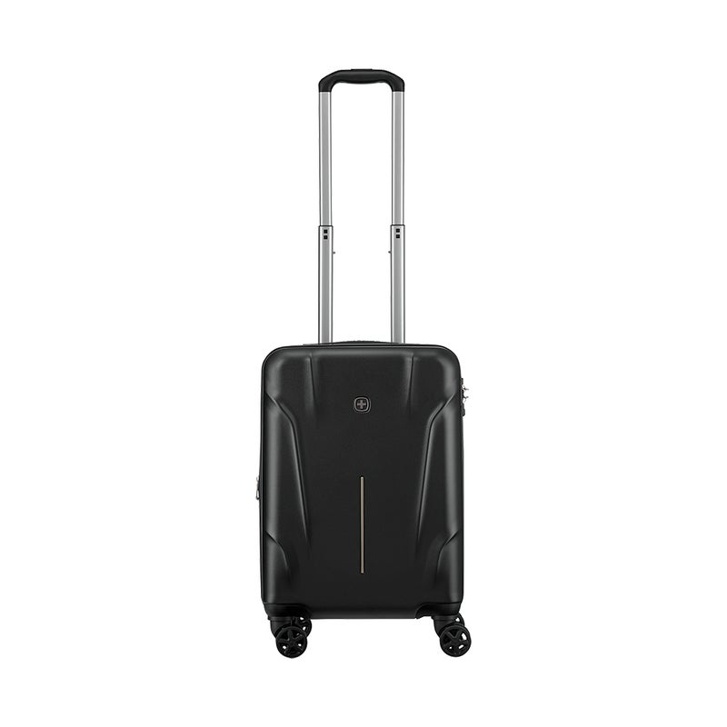 Wenger Ryon 54cm Hard Cabin Luggage with Double Spinner Wheels, Lightweight Expandable Design & TSA Lock - Black - Image 2
