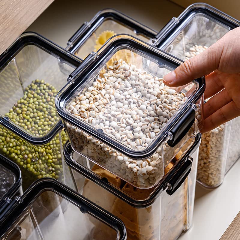 Cloud Search Air Tight Containers For Kitchen Storage Set For Kitchen Storage Set Pantry Organization And Kitchen Storage Dishwasher Safe Kichen Matieral 5 1100 Square 110000 Milliliters - Image 4