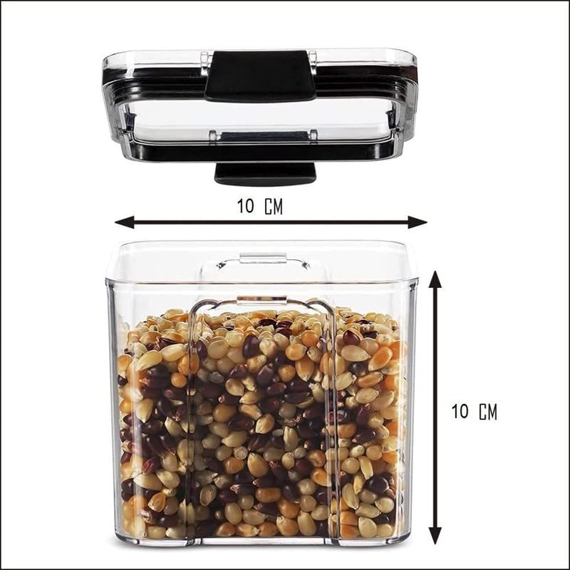 Cloud Search Air Tight Containers For Kitchen Storage Set For Kitchen Storage Set Pantry Organization And Kitchen Storage Dishwasher Safe Kichen Matieral 5 1100 Square 110000 Milliliters - Image 5