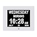 ybest ybest [2020 Newest] 7.5 Inch Extra Large Calendar Day Date Time Clocks with Non-Abbreviated Day Month Dementia Clock - Image 2