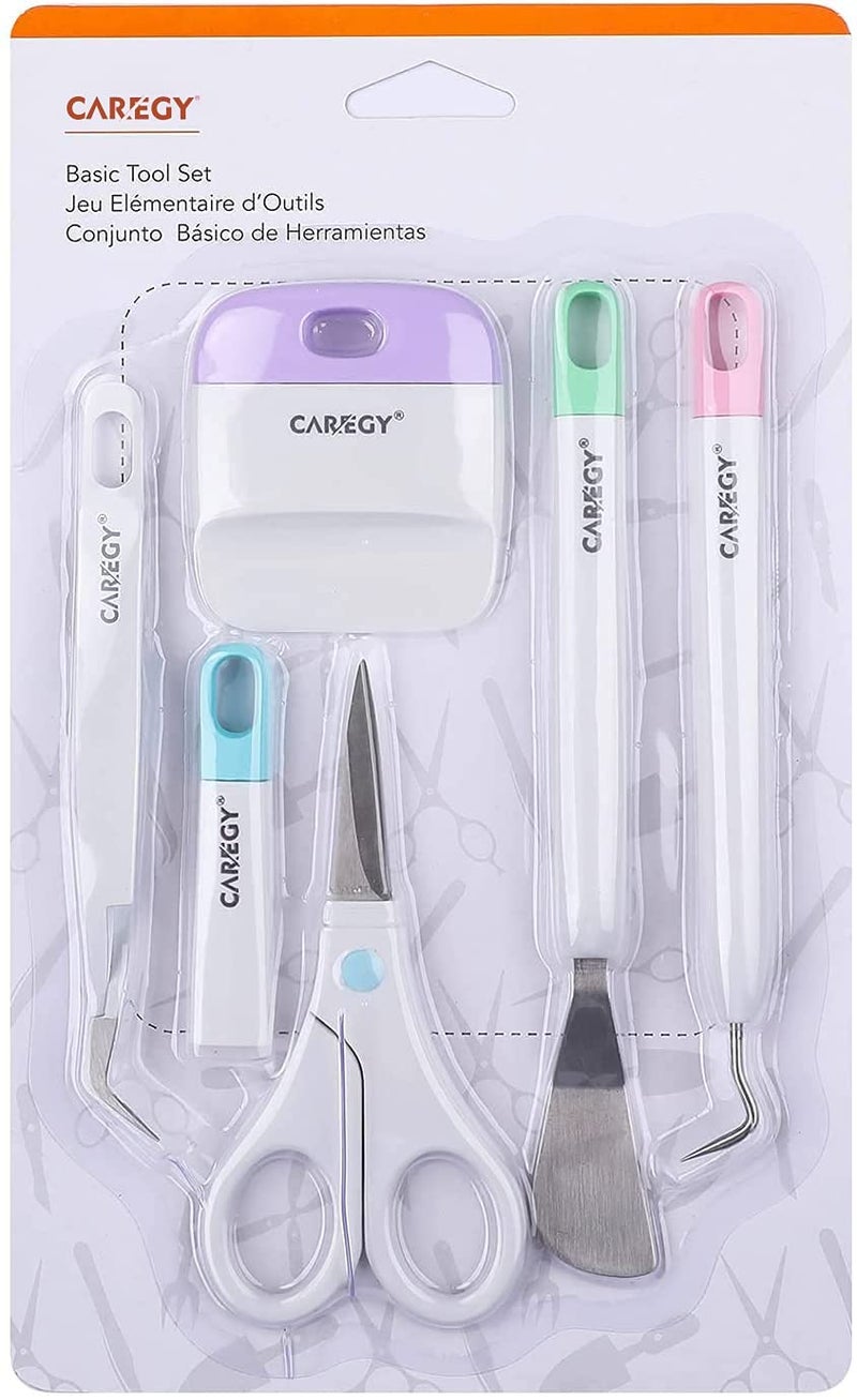 CAREGY Craft Vinyl Weeding Tools Set Precision Craft Tools Kit Weeding Kits for CricutSilhouetteSiserOracal 631651751 Vinyl