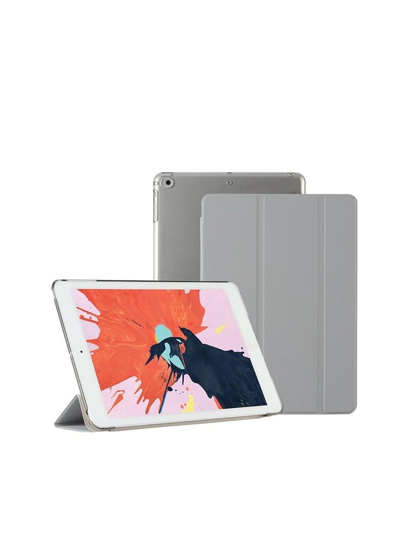 Loquat Grey iPad Three Fold Intelligent Sleep Hard Shell