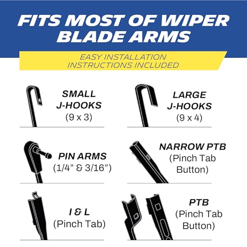 Michelin 40-2828SPBA Pro Plus Silicone Twin Pack 28 inch Wiper Blade Fits Select Dodge, Chrysler, Mercedes-Benz, Plymouth, Kia, Maybach, Model Years (2 Pack) - Image 2