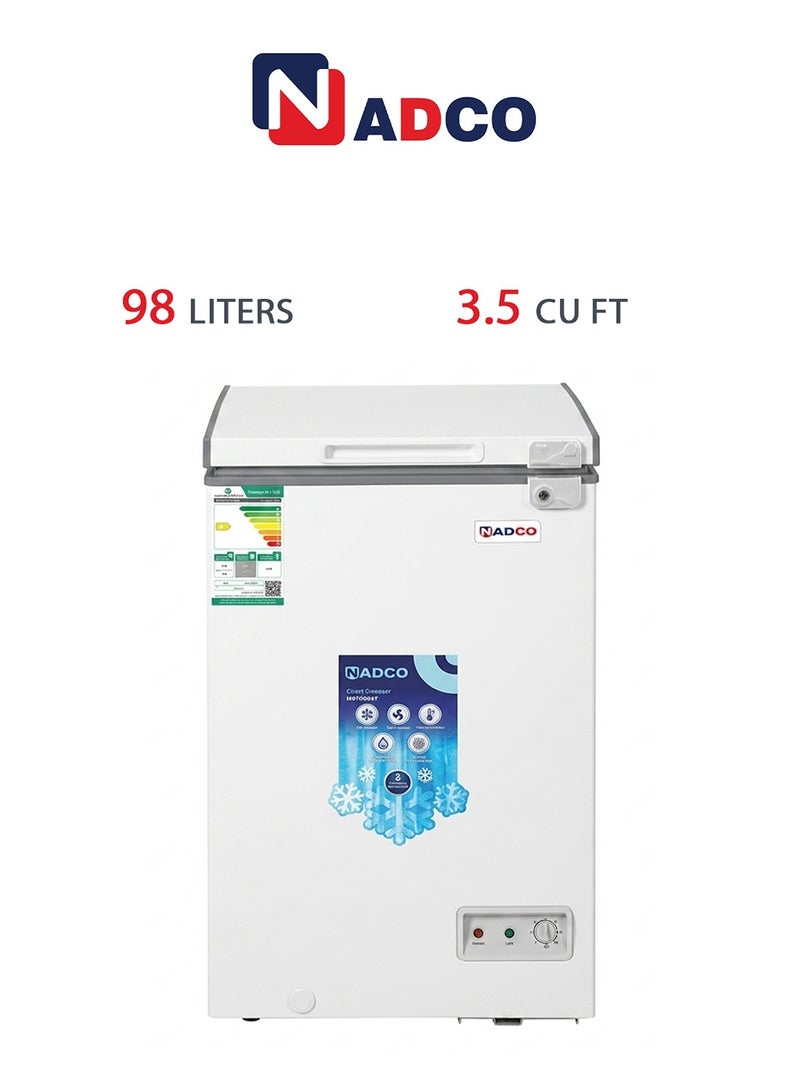 Nadco 3.5 cu ft (98 L) Freezer - Childproof Lock - White - NC155FW 370 kW NC155FW white - Image 1