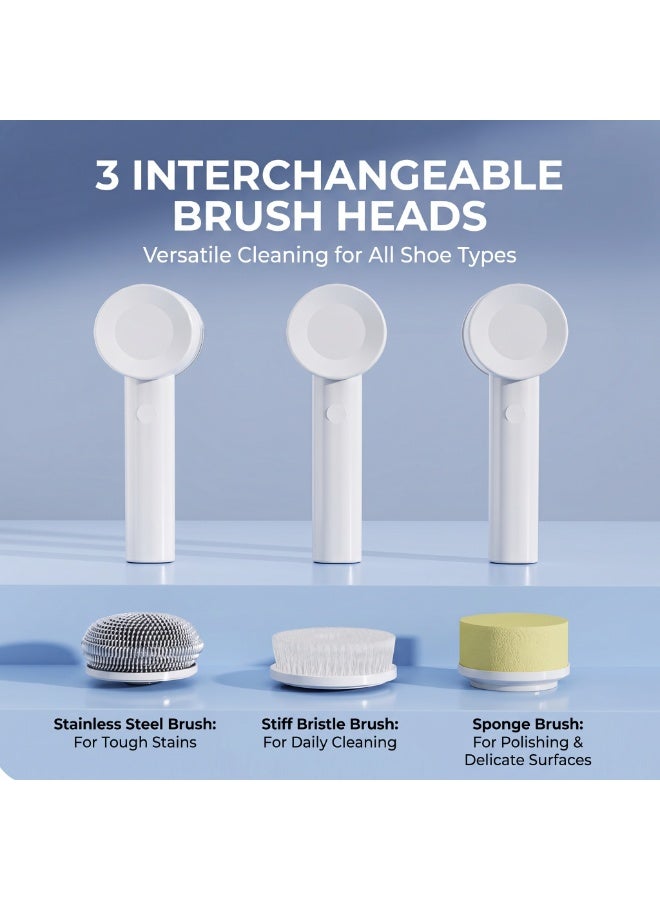 syta Electric Cleaning Brush, Cordless Handheld with 3 Interchangeable Brush Heads, Cleaning Brush Spin Scrubber for Bathroom, Bathtub, Kitchen, Tiles, Window, Tub, Dishes, Sink - Image 2
