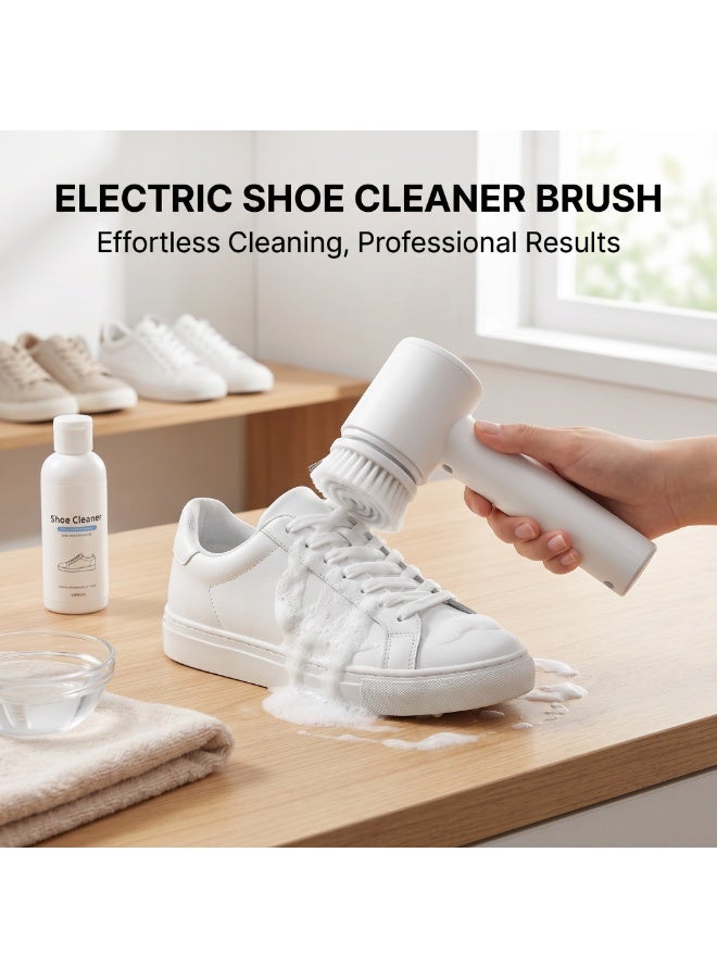 syta Electric Cleaning Brush, Cordless Handheld with 3 Interchangeable Brush Heads, Cleaning Brush Spin Scrubber for Bathroom, Bathtub, Kitchen, Tiles, Window, Tub, Dishes, Sink - Image 4