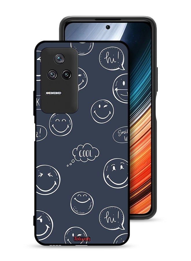 Tolwak Xiaomi Redmi K50 Pro Protective Case Cover Cool Faces Tags - Image 1