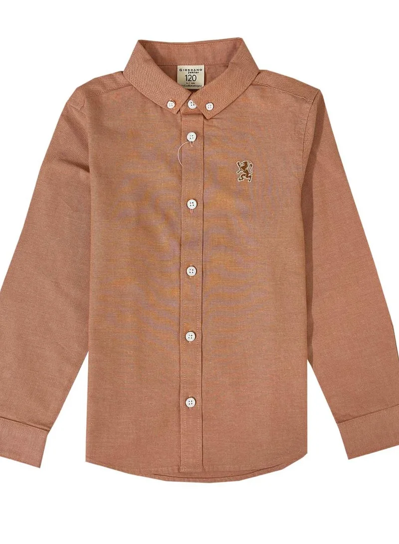 GIORDANO Kids' Cotton Oxford Shirt