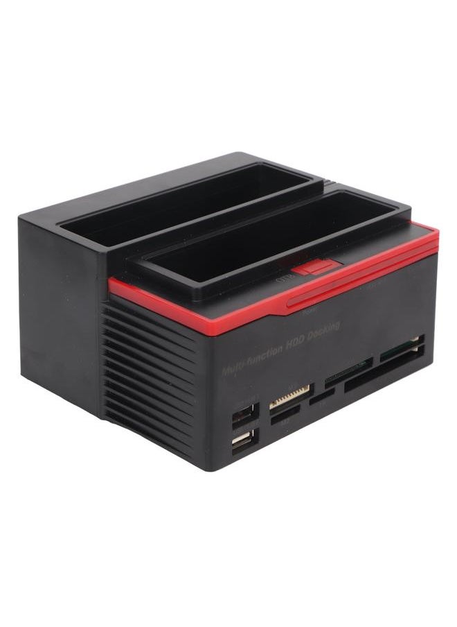 Thoraya Dual-slot direct-insert SATA+IDE multi-function hard disk dock duplicator USB2.0 dual-use all-in-one card reader supports OTB function Australian standard  - Image 3