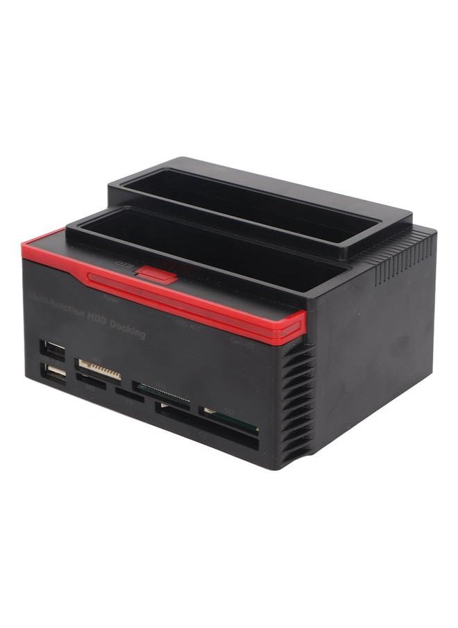 Thoraya Dual-slot direct-insert SATA+IDE multi-function hard disk dock duplicator USB2.0 dual-use all-in-one card reader supports OTB function Australian standard  - Image 2