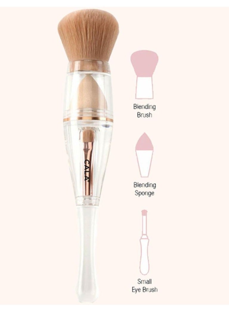 Cala Complexion Trio Round 3 in 1 Brush with Blending Sponge 1 unit - Image 2