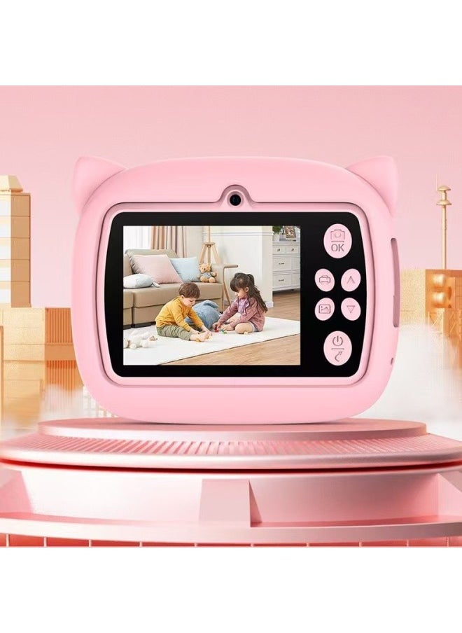 Generic AM300 Children's Clover Print Camera HD Front And Rear Dual Camera Video Recorder Wholesale-Color:16g Card  - Image 3