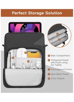 Joyelink 9-11 Inch Tablet Sleeve Bag Handle Carrying Case with Shoulder Strap Fits iPad Pro 11 inch,iPad 10th 10.9  - Image 2