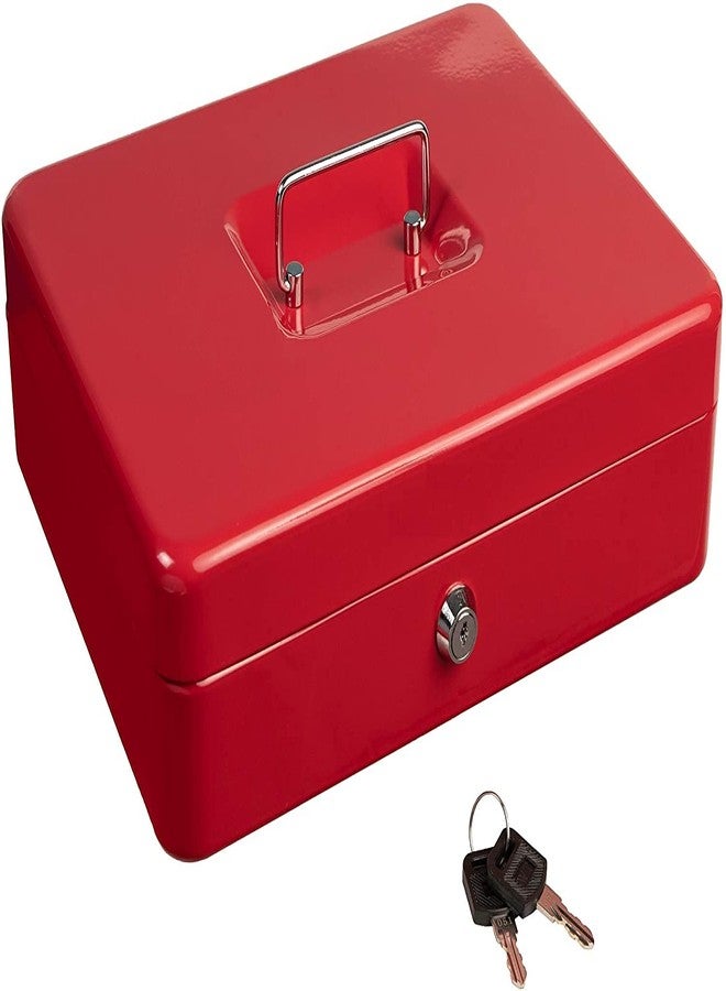 Delzon Cashbox Big Size with Coin Trey Slot New Randon Glossary Color 1-Pcs (Black,Blue,Red) - Image 3
