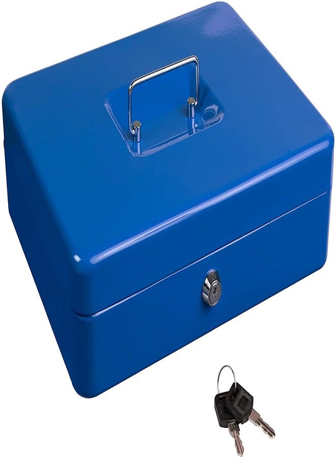Delzon Cashbox Big Size with Coin Trey Slot New Randon Glossary Color 1-Pcs (Black,Blue,Red) - Image 2