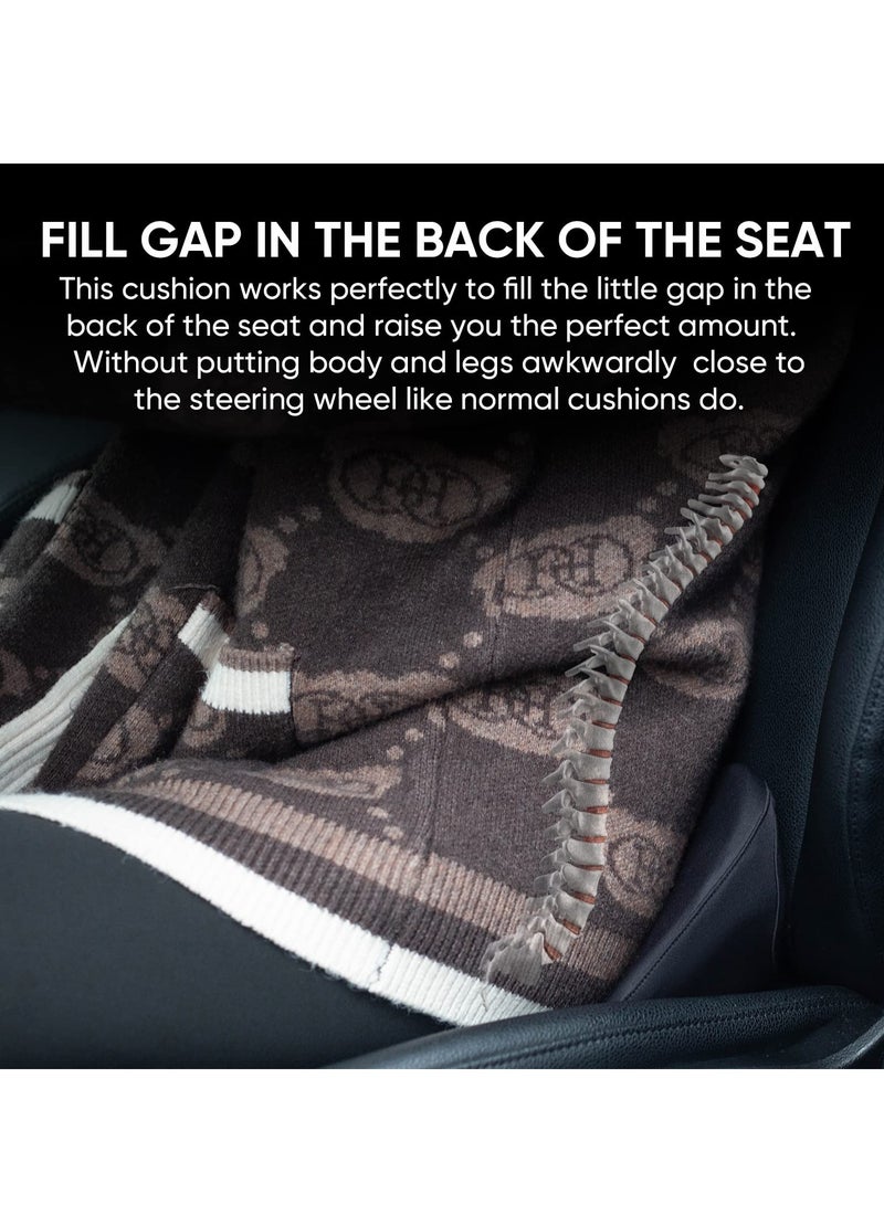 Excefore Car Seat Cushion, Memory Foam Lumbar Support Pillow,Tailbone Support Cushions, Fill The Space Between The Seat and The Back Pad, Road Trip Essentials for Drivers,Car seat,Office,Chair - Image 5