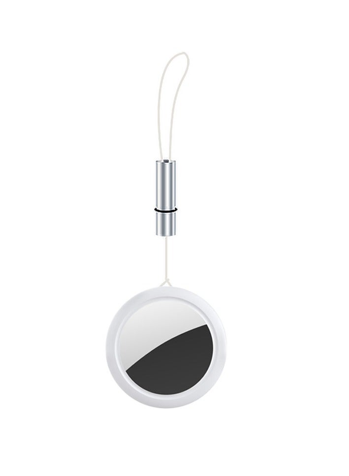 Smart Tracker Tag for Apple Find My, iOS Compatible Bluetooth Item Finder with Sound Alert and Direction Guide, IPX6 Waterproof, Replaceable Battery, White 