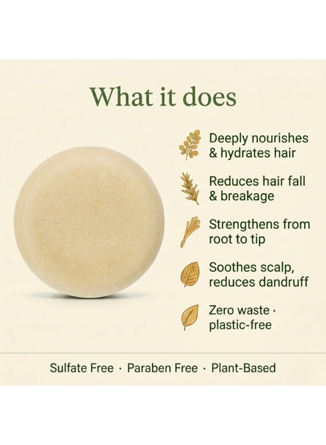 Nyrvana Argan Oil & Lemongrass Shampoo Bar 80g (2.82 oz) | Strengthening for Weak & Dull Hair | Frizz Control & Shine | Sulphate-Free Silicone-Free Colour-Safe - Image 3