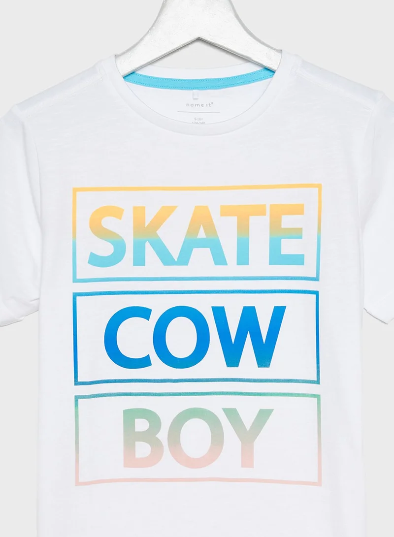 NAME IT Kids Slogan T-Shirt