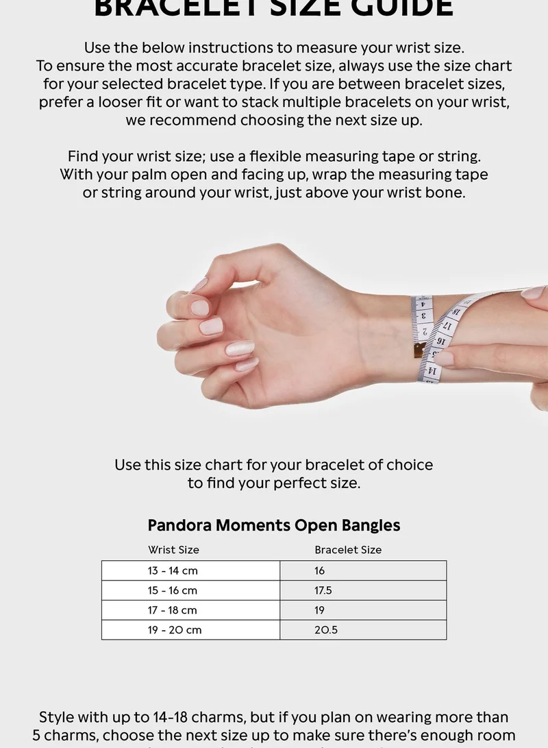 PANDORA Pandora Signature I-D Open Bangle
