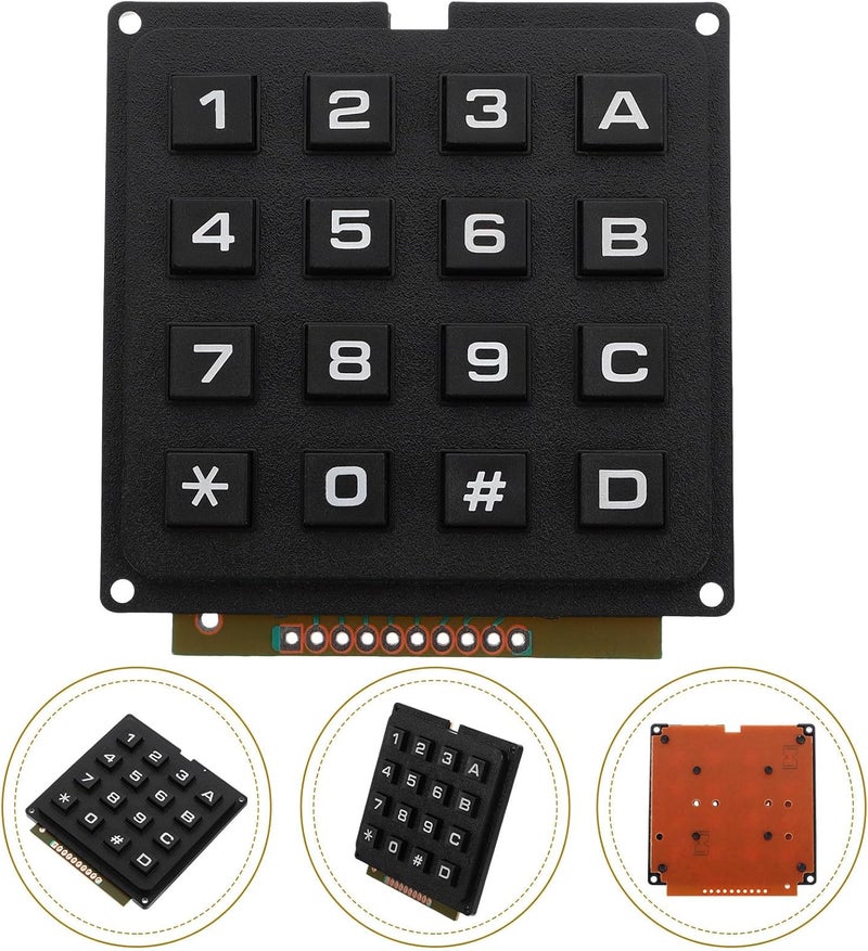 سهل التجميع لوحة مفاتيح مصفوفة 16 زرًا من COHEALI لوحدة التحكم الدقيقة، لوحة مفاتيح صناعية ذات ردود فعل لمسية، لوحة مفاتيح خارجية للأنظمة المدمجة والإلكترونيات DIY جودة عالمية حسب الطلب - Image 5