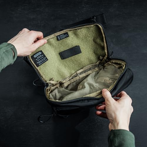 Eberlestock Bando Bag XL - Tactical Men's Fanny Pack w/Adjustable Waist Belt, Zippered Pockets, Compact Lightweight Belt Bag, Everyday Hip Pouch for Travel Outdoor Running Hunting, Coyote Brown - Image 5