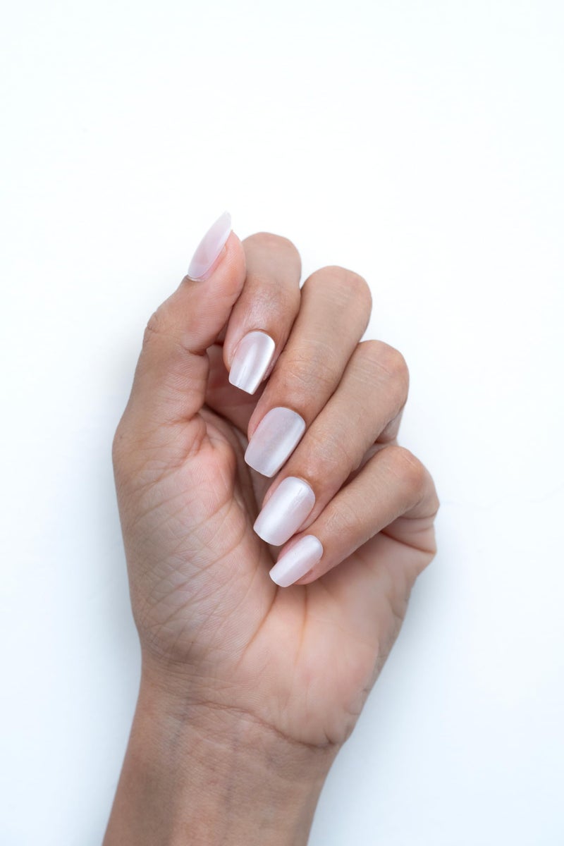 Gush Beauty Nailed It | Reusable Luxury Press On Nails With Application Kit - Creme Cat Eye - Image 1