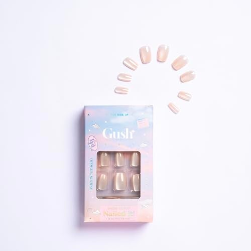 Gush Beauty Nailed It | Reusable Luxury Press On Nails With Application Kit - Creme Cat Eye - Image 2