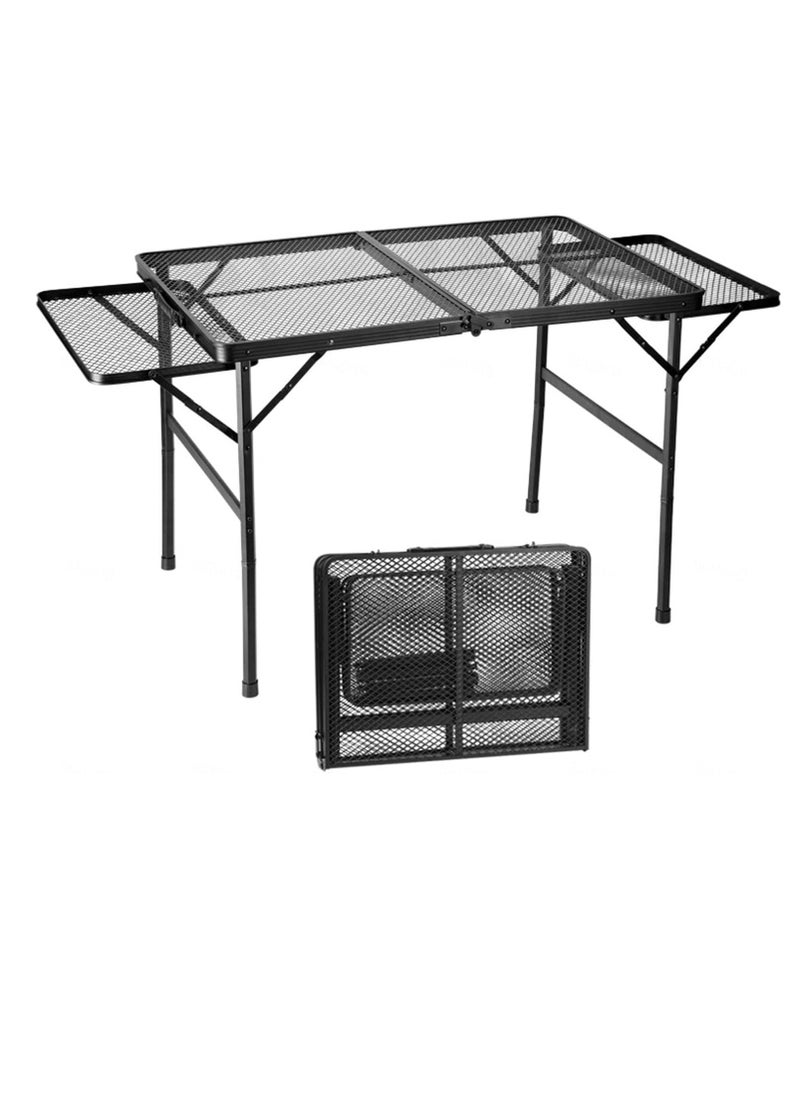 Manful Outdoor Camping Folding Grill Table Portable Lightweight Metal Grill Stand for Outdoor  - Image 1