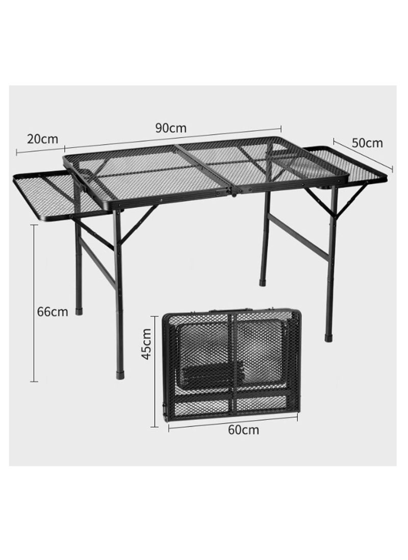 Manful Outdoor Camping Folding Grill Table Portable Lightweight Metal Grill Stand for Outdoor  - Image 3