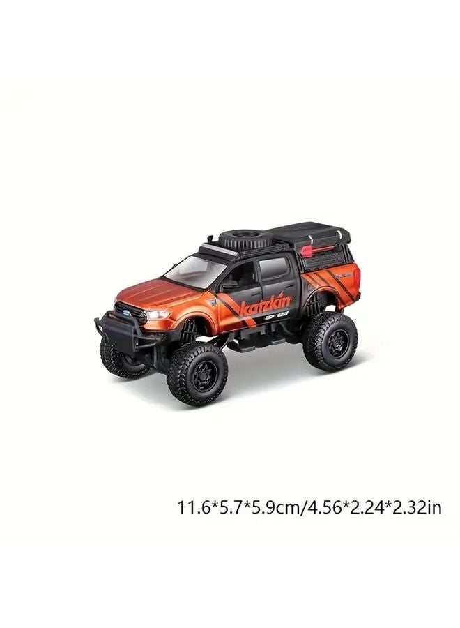 2019 Ford Ranger Green Alloy Car Model Toy Maisto 4 5 Inch Simulation - Image 3
