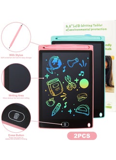 KASTWAVE LCD Writing Tablet, Doodle Scribbler Pad 8.5 inch Colorful Screen Drawing Board Learning Gift for Kids, Educational Toys for 3-6 Years Old Boys and Girls  2 Pack  - Image 2