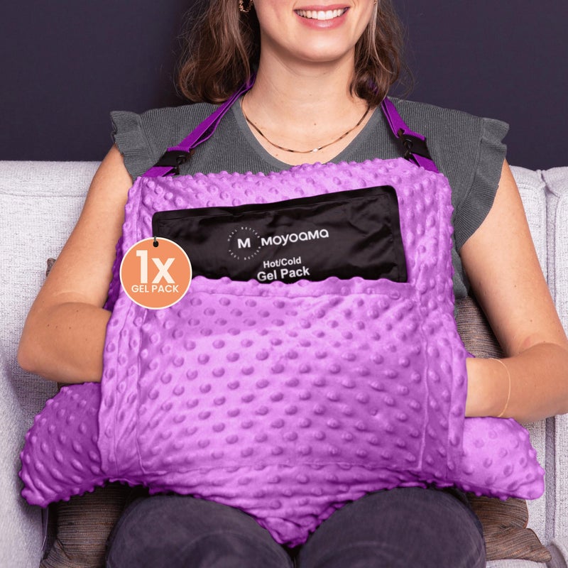 MOYOAMA 2 Pcs Hysterectomy Pillow Set - Incl 1 Gel Pack for Soothing Relief - Hysterectomy Recovery Must Haves After C Section,Post Surgery Pillow,Abdominal Surgery Recovery Pillow,Hysterectomy Gifts - Image 1