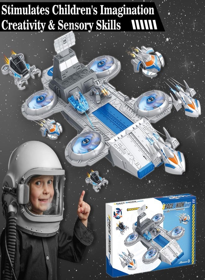 Frontoytall Jumbo Space Toys with Space Shuttle, Fighters, Tanks, Exploring Vehicle, Educational Learning Toys for Kids Ages 3-12 (ASTM Certified) - Image 2