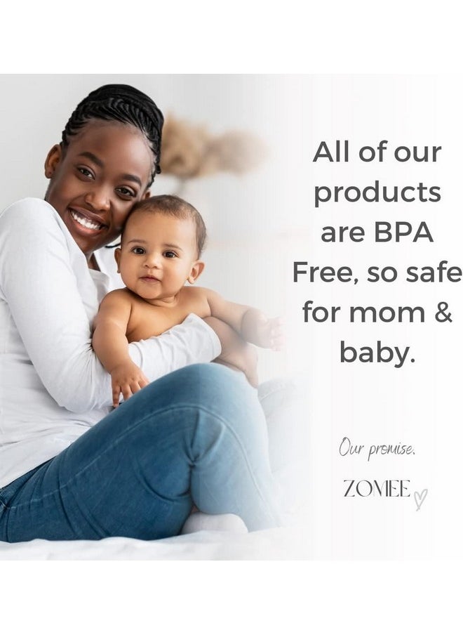 Zomee - Flex Breast Nipple Shield Latch Assistance Inverted Or Flat Comfortable & Soft For Easy Pumping Use For Z1 Z2 Breast Pump (Multiple 2 Pack Sizes) (17Mm) - Image 1