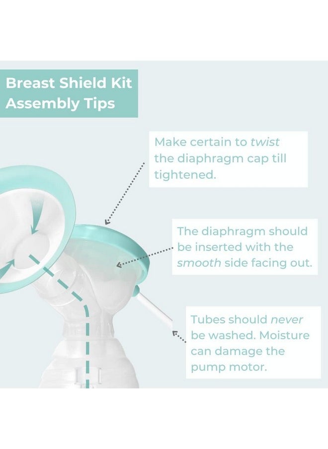 Zomee - Flex Breast Nipple Shield Latch Assistance Inverted Or Flat Comfortable & Soft For Easy Pumping Use For Z1 Z2 Breast Pump (Multiple 2 Pack Sizes) (17Mm) - Image 1