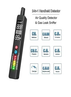 Arabest Portable Gas Leak Detector, 2 in 1 Handheld Natural Gas Sniffer Integrated Temperature Humidity Tester, Locates Combustible Gas LPG, LNG, Methane, Butane, Propane  - Image 2