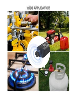 Arabest Portable Gas Leak Detector, 2 in 1 Handheld Natural Gas Sniffer Integrated Temperature Humidity Tester, Locates Combustible Gas LPG, LNG, Methane, Butane, Propane  - Image 5