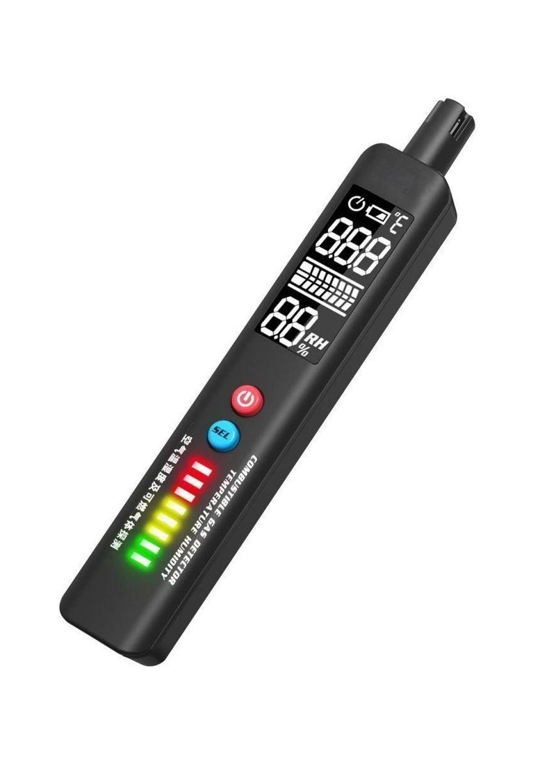 Arabest - Portable Gas Leak Detector, 2 in 1 Handheld Natural Gas Sniffer Integrated Temperature Humidity Tester, Locates Combustible Gas LPG, LNG, Methane, Butane, Propane - Image 1