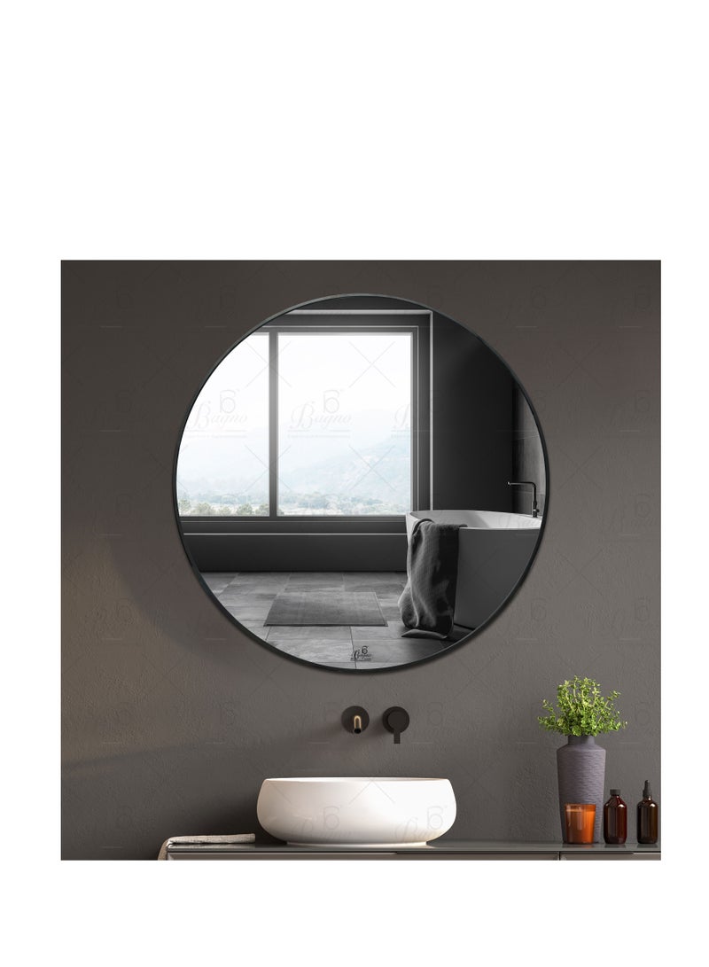 B BAGNO Aluminium Framed Mirror, Plain Mirror, premium Quality 80x80cm BMR21 - Image 4
