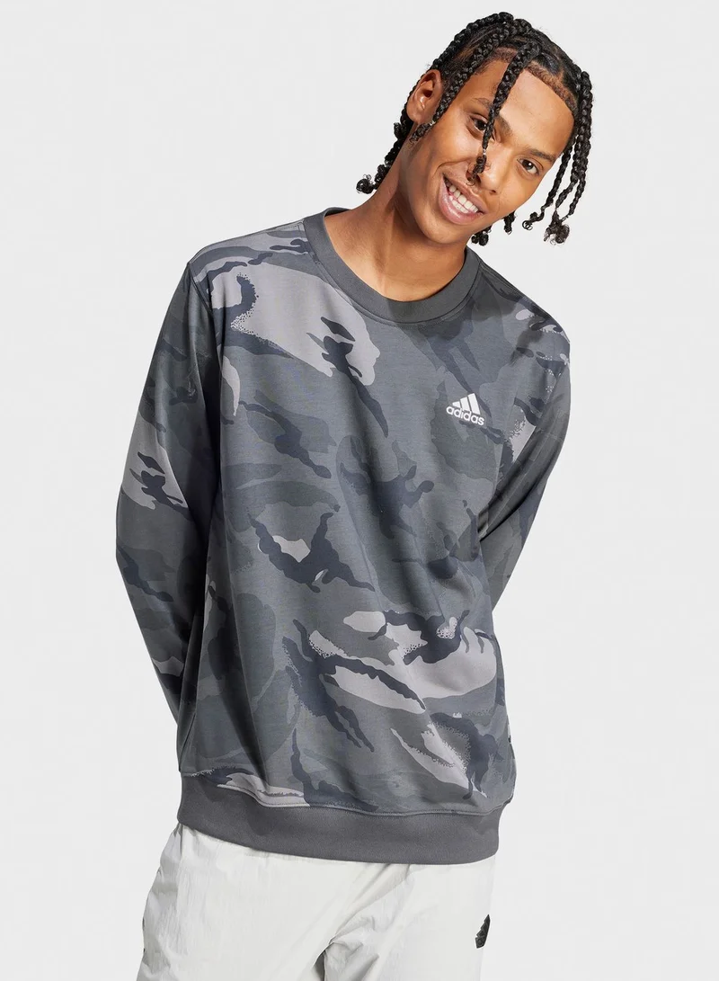Adidas Big Logo Camo Sweatshirt